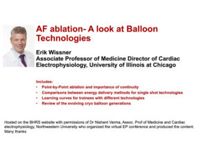 AF Ablation- A look at Balloon Technologies
