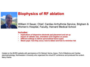 Biophysics of radio-frequency ablation